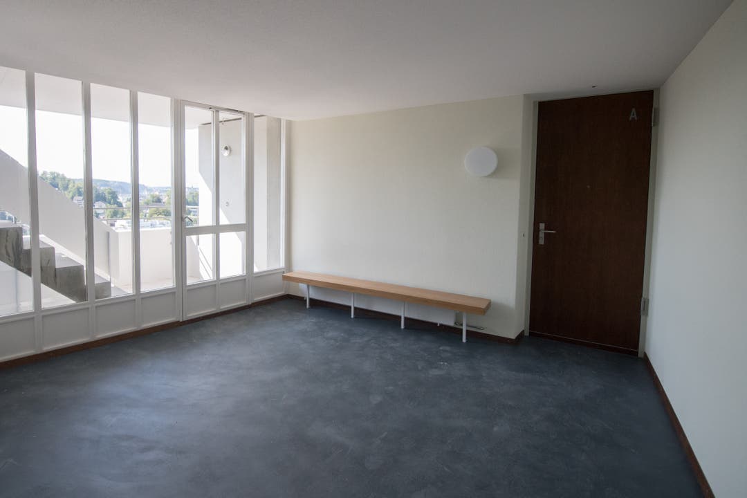 Das Aalto Hochhaus von innen. (Bild: Boris Bürgisser, Luzern, 29. August 2019)