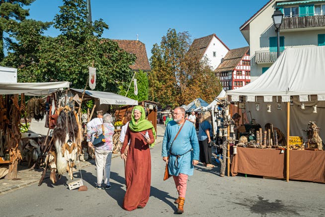 Ein Spektakel in Zug: Das Mittelalterfest. (Bild: Christian H. Hildebrand, Zug, 15. September 2019)