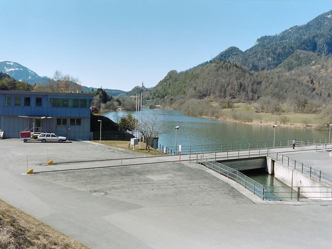 Das Wasserkraftwerk Reichenau im Kanton Graubünden. (Bild: KEYSTONE/ARNO BALZARINI)