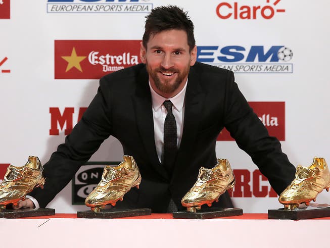 Bei der Wahl zum erneuten Fussballer des Jahres von Lionel Messi soll es zu Unregelmässigkeiten bei der Fifa gekommen sein. (Bild: KEYSTONE/AP/MANU FERNANDEZ)