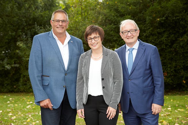 Die drei neuen Vorstandsmitglieder (von links): Fredy Winiger, Sibylle Boos-Braun und Markus Kronenberg. (Bild: PD)