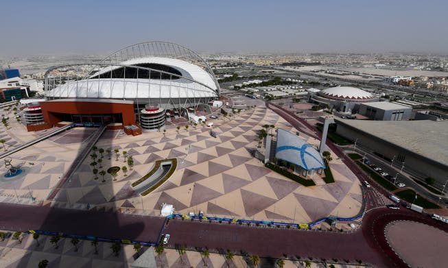 Das Khalifa International Stadion in der sogenannten Aspire Zone von Doha. (Bild: Noushad Thekkayil/EPA, Katar, 26.9.2019)