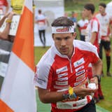 Der Thurgauer OL-Athlet Martin Hubmann startet zu seinem Lauf im Staffellauf der Männer an den Orientierungslauf Weltmeisterschaften in Sarpsborg, Norwegen. (Bild: PD/Remy Steinegger, 17. August 2019)