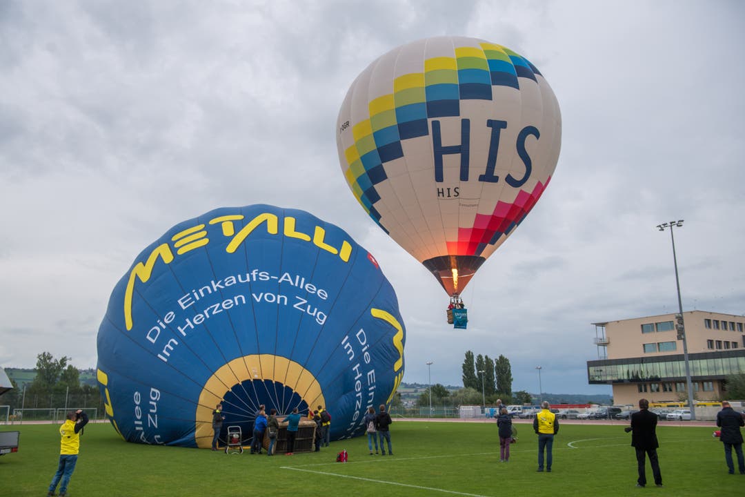 Start der Heissluftballone. (Bild: Boris Bürgisser, 5. September 2019, Nottwil)