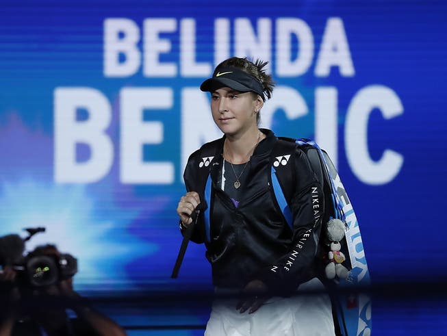 Stolz auf das erstmalige Erreichen eines Grand-Slam-Halbfinals: Für Belinda Bencic war das US Open trotz der Enttäuschung am Schluss ein sehr gutes Turnier (Bild: KEYSTONE/EPA/JOHN G. MABANGLO)