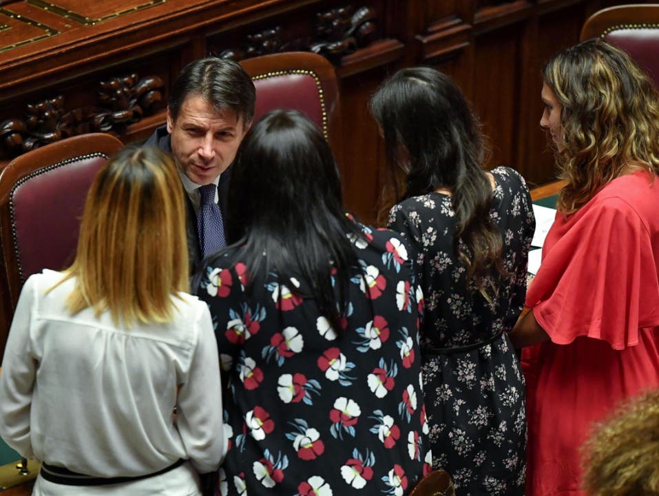 Das italienische Abgeordnetenhaus hat dem neuen Kabinett von Ministerpräsident Giuseppe Conte das Vertrauen ausgesprochen. (Bild: KEYSTONE/EPA ANSA/ALESSANDRO DI MEO)