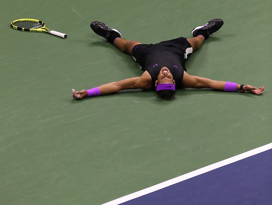 Nur noch einen Titel hinter Roger Federer: Rafael Nadal (Bild: KEYSTONE/EPA/BRIAN HIRSCHFELD)