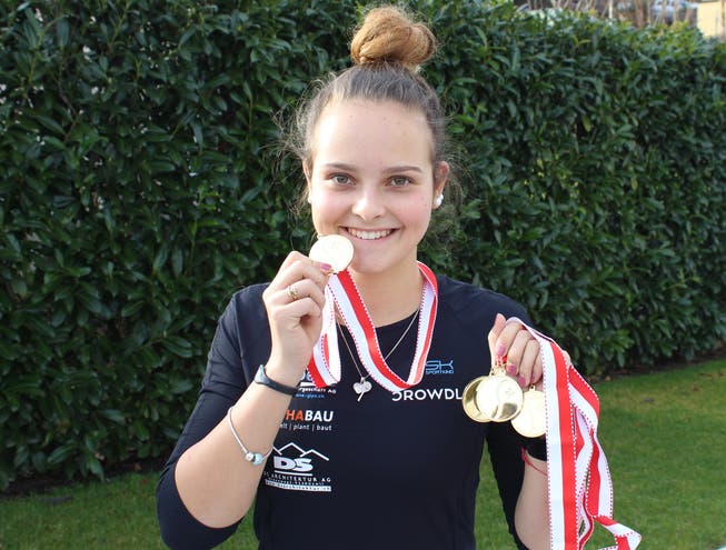 Hat gut Lachen: Alina Granwehr hat bei den Juniorinnen den vierten Schweizer Meistertitel geholt.