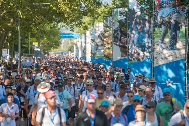 Über 400'000 Schwingfans besuchten vom 23. bis 25. August 2019 die Stadt Zug.