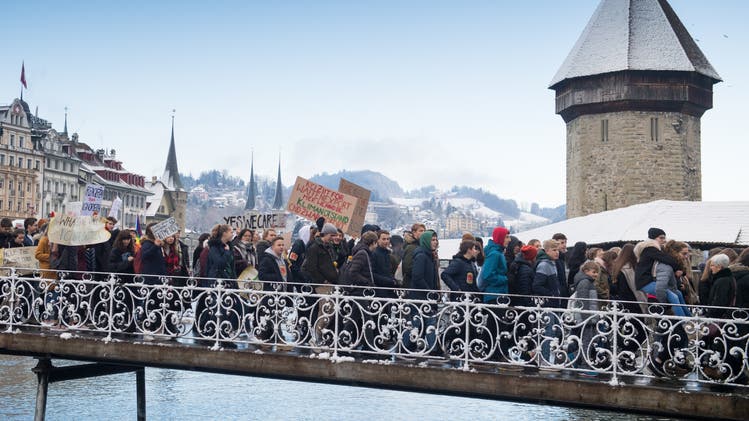 Wo alles begann: Am 18. Januar fasste die Klimabewegung in Luzern Fuss.