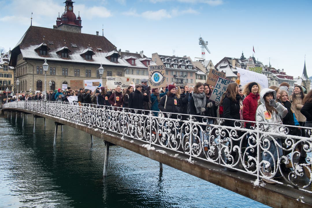 18. Januar 2019: Die Klimabewegung fasst Fuss in Luzern.