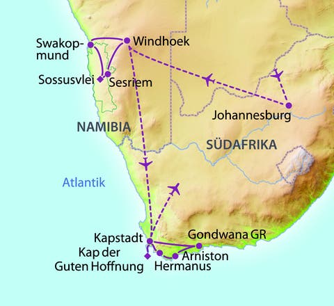 Bus namibia rundreise Rundreisen Namibia