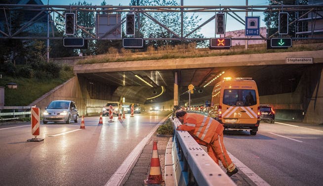 2015 hat das Astra die Beleuchtungsanlagen in den Tunneln erneuert. Nun ist eine Gesamtsanierung der Stadtautobahn fällig.