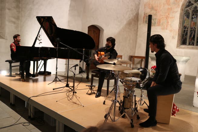 Boten ein überragendes Konzert: Marco Mezquida, Juan Gomez «Chicuelo »und Jacobo Sanchez.