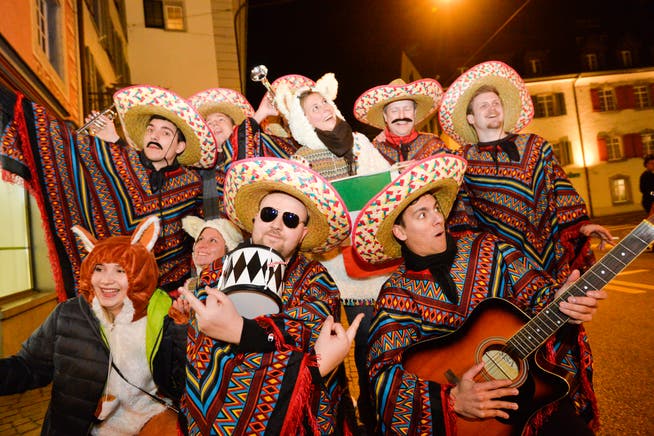 Mexikaner-Gruppe an der Bechtelisnacht: Bedienen zwar Klischees, aber nicht respektlos, sondern mit Humor.
