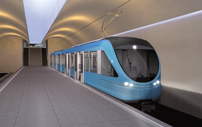 So könnte die Metro Luzern zwischen Schwanenplatz-Kantonsspital-Ibach aussehen.