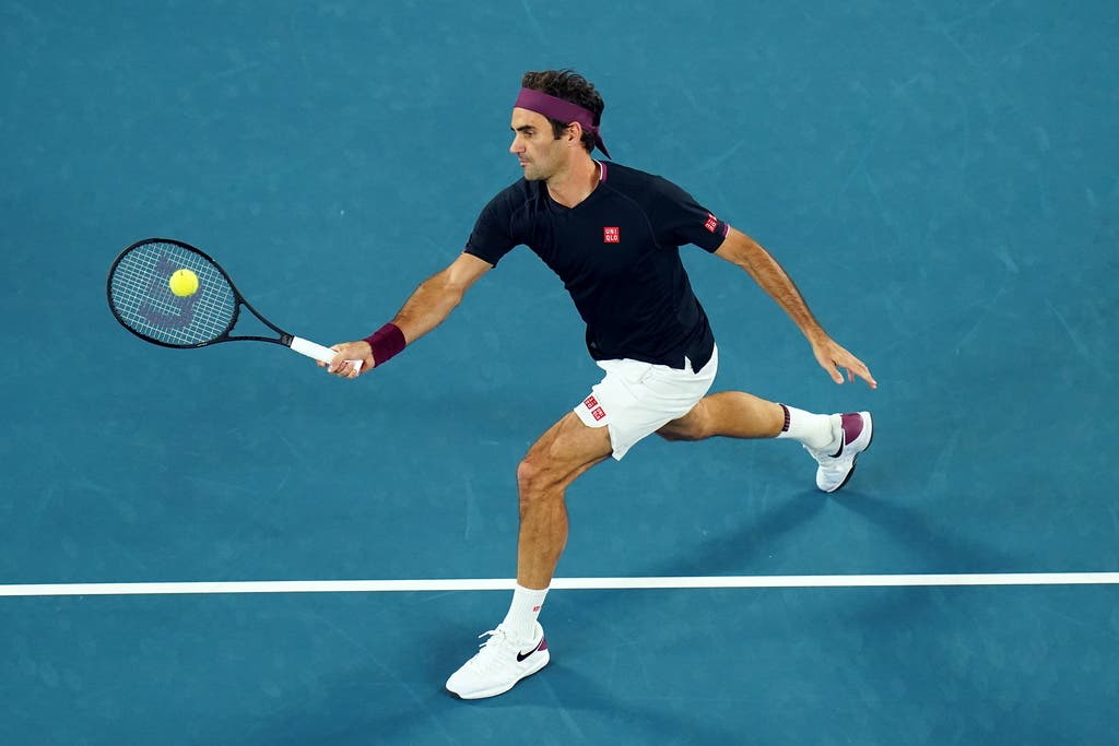 Stilsicher beim Volley: Roger Federer.