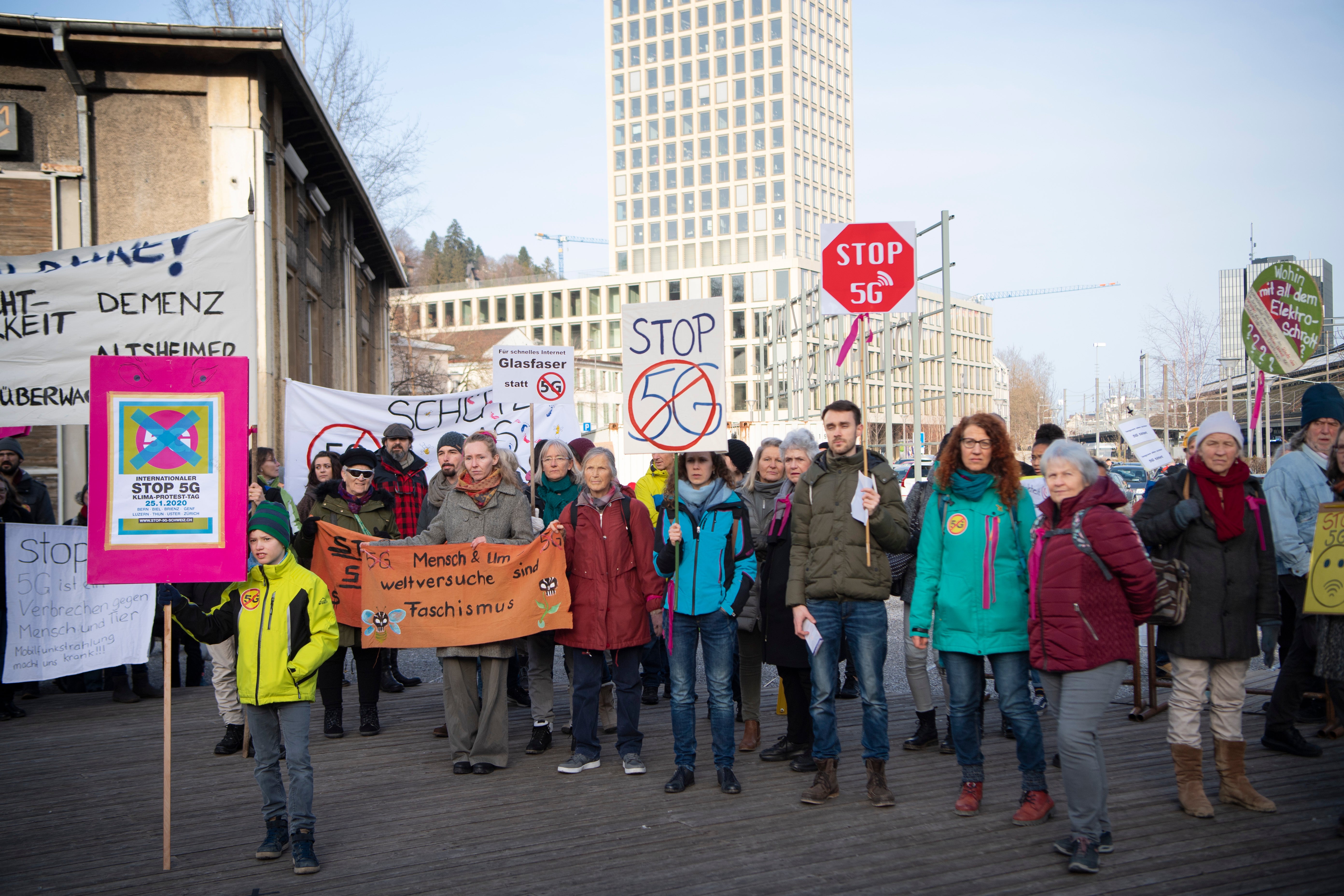 Kundgebung Gegen 5G In St.Gallen