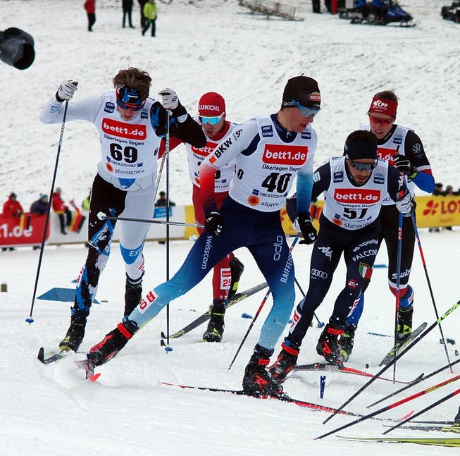 Beda Klee (Startnummer 40) erkämpfte sich in Oberstorf mit Rang 35 das bisher beste Skiathlon-Resultat.