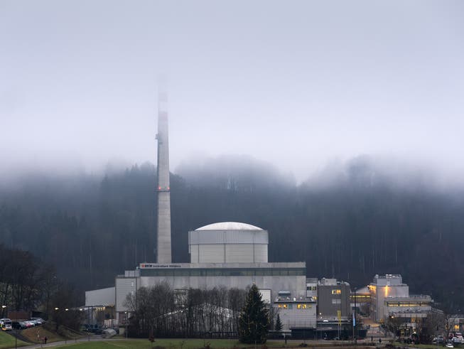 Das Atomkraftwerk Mühleberg kurz vor der Abschaltung.