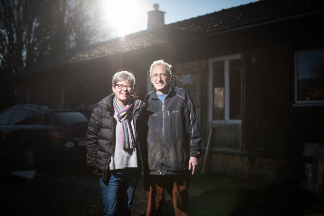 Im Mai wollen sie eröffnen: Susanne Lendenmann und Paolo Widmer vor der Baracke am Rechenweg in St.Gallen.