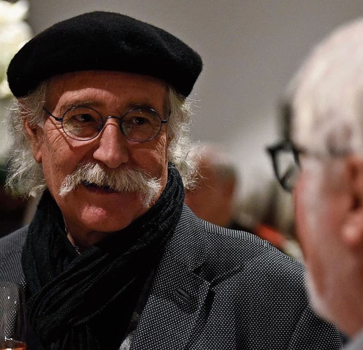 Preisträger 2019: Der junge Autor und Theaterregisseur Philippe Heule (links) erhielt den «Grüana Törgga», der arrivierte Autor, Regisseur und Theaterproduzent Kuno Bont den «Goldiga Törgga».
