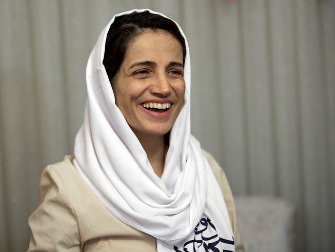 ARCHIV - Nasrin Sotudeh, iranische Anwältin, die sich für Rechtsstaatlichkeit und die Rechte politischer Gefangener, Oppositionsaktivisten, Frauen und Kinder einsetzt. Foto: Behrouz Mehri/3p-afp/dpa