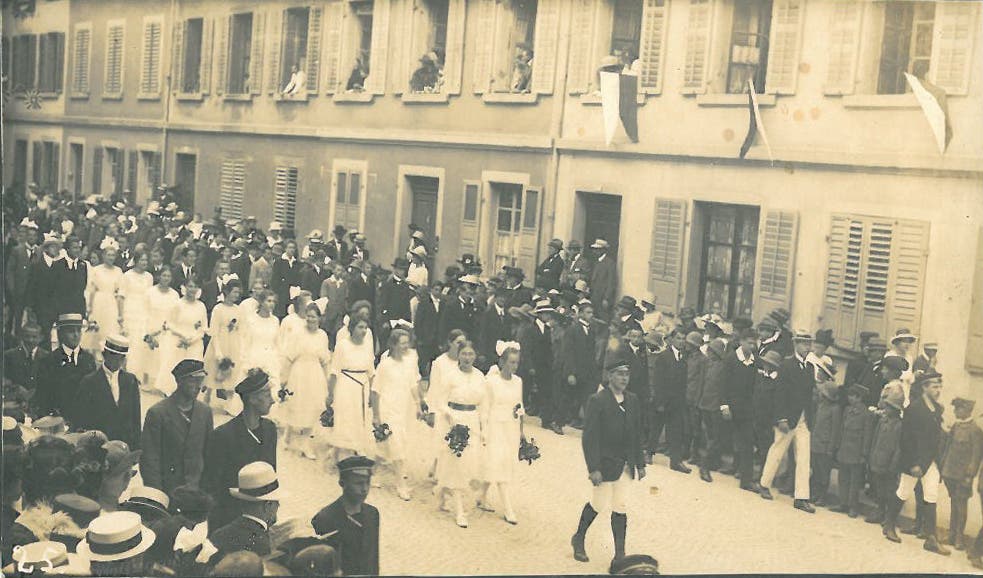 Aufnahme aus dem Jahr 1914.
