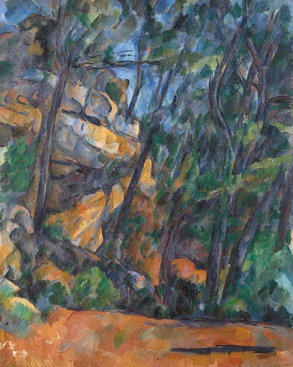 Paul Cézannes «Felsen und Bäume im Park des Chateau Noir» (um 1904).