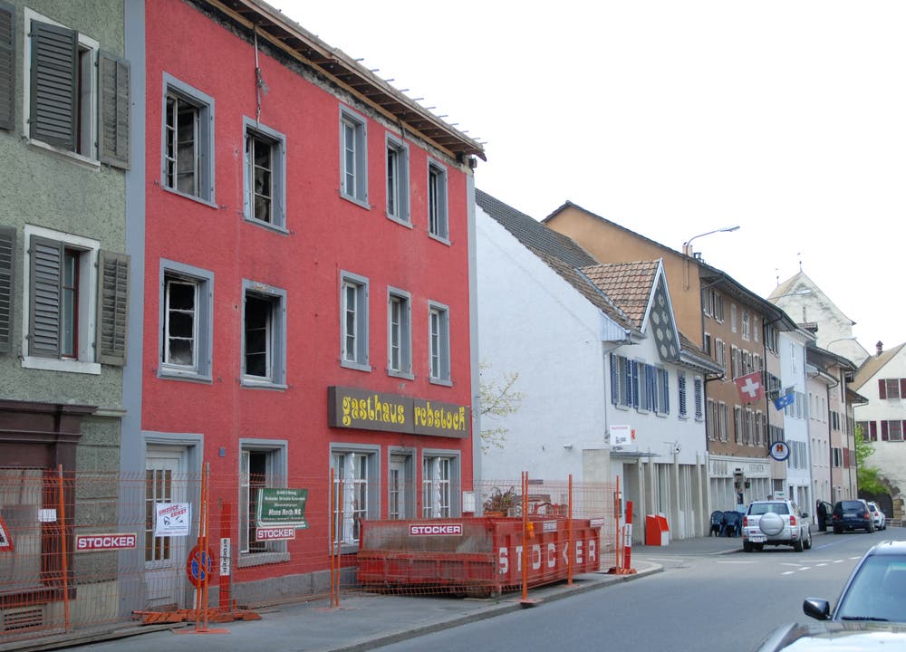 Der Rebstock in Klingnau am 15 April 2011, rund ein Jahr nach dem Grossbrand.