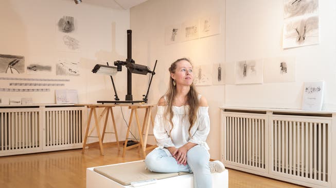 Marion Nyffenegger bespielt weiterhin das Marti-Schenk-Kabinett im Altbau des Kunsthauses.