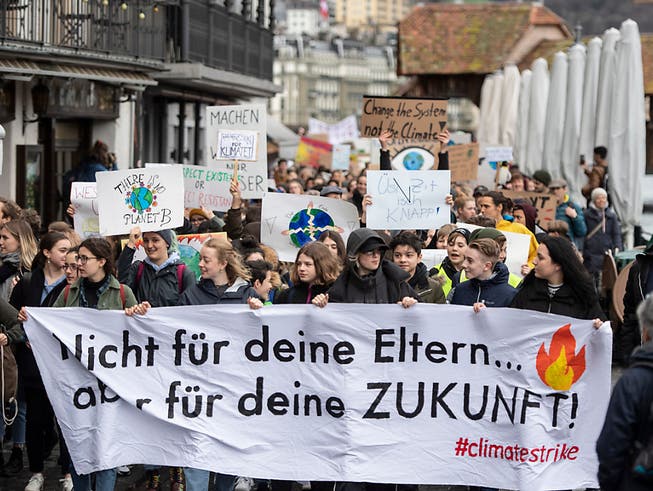 Die Schülerproteste für einen vermehrten Klimaschutz verleihen der Forderung nach einem tieferen Stimmrechtsalter Auftrieb. (Archivaufnahme)