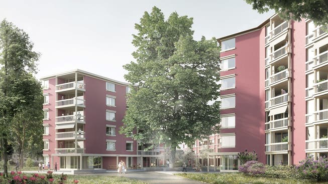 Einer der geplanten Neubauten der Alterswohnsiedlung Espenhof ist für queere Alte reserviert.