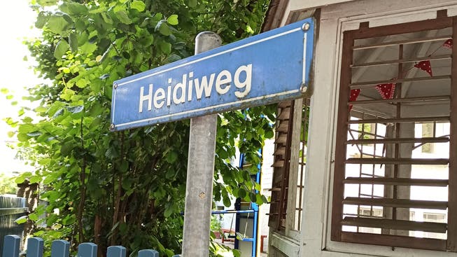 Der Heidiweg ist einer der wenigen Wege in der Stadt Solothurn, der einer - fiktiven - Frau gewidmet ist.
