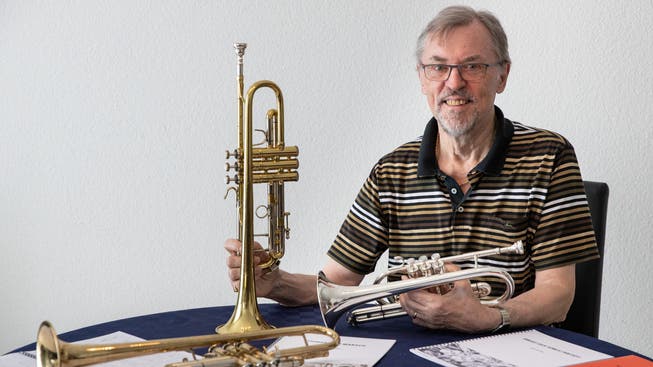 Eugen Busslinger komponiert und pflegt weiterhin das Trompeten- und Cornetspiel