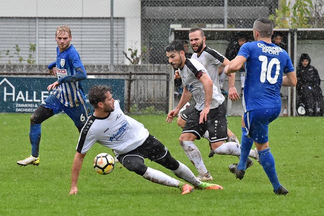 Die Regenschlacht am 3. November 2019 gegen Adliswil wird bis auf Weiteres das letzte Spiel des FC Olten in der 2. Liga inter bleiben.
