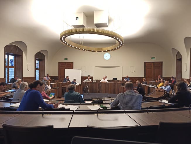 Die Gemeinderatssitzungen finden aufgrund der Schutzmassnahmen bezüglich Corona vorübergehend im Kantonsratssaal statt.