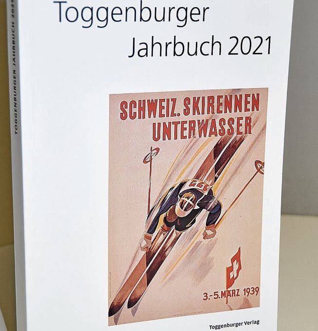 Ein Plakat für ein Skirennen, das vom Toggenburger Skiclubverband durchgeführt wurde, ziert das Titelbild des Toggenburger Jahrbuchs 2021.