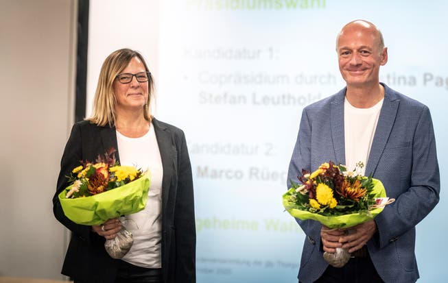 Christina Pagnoncini (48, Alterswilen) und Stefan Leuthold (52, Frauenfeld) präsidieren neu die GLP Thurgau. 