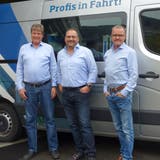 Die Geschäftsleitung der Gebrüder Leuthold Metallbau AG, von links: Paul Leuthold, Patrick Gasser und Max Leuthold. (Bild: PD)