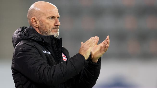 Für Thun-Trainer Carlos Bernegger ist der FC Aarau "eine der stärksten Mannschaften in der Challenge League"