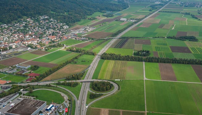 A1 bei Oensingen: Sechsspur-Ausbau geht zulasten von Ackerland. (Archiv)
