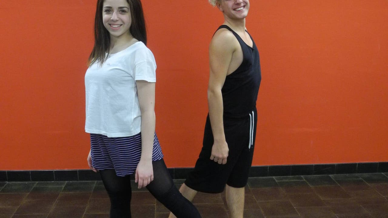 Gessica Paradiso und Romano Solano in der Tanzschule Li-Danceunit, in der sie seit vielen Jahren trainieren.
