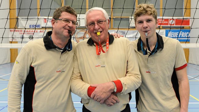 Schiedsrichter-Familie Wagner: Jeannot, Markus und Luc Wagner (von links).