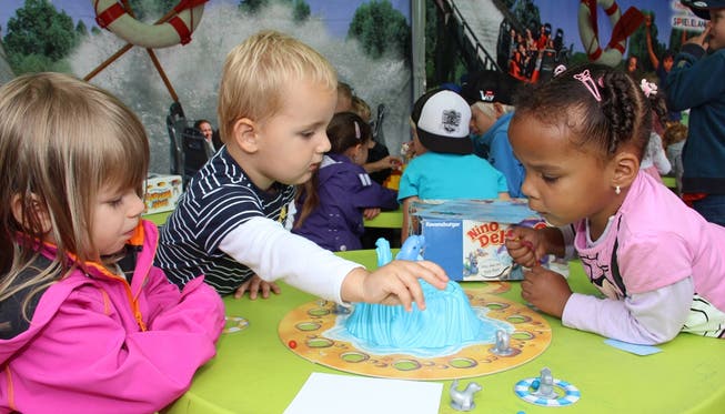 Auch für die Kleinsten gab es Spiele beim Lilibiggs Kinder-Festival.