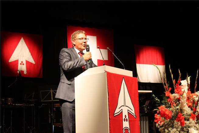 Roland Fürst hielt am Wochenende gleich fünf Bundesfeier-Ansprachen, die letzte davon in Grenchen. Andreas Toggweiler