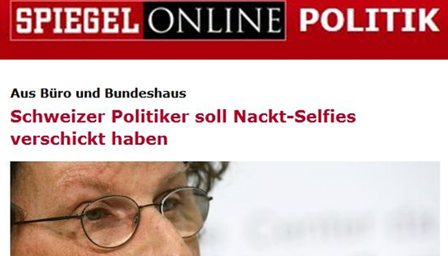 Geri Müller macht Schlagzeilen - auch im «Spiegel».