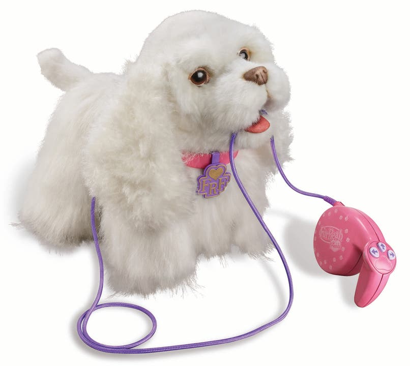Spielwaren: FurReal Friends Get up &amp; GoGo, ein sich bewegender Plüsch-Hund.