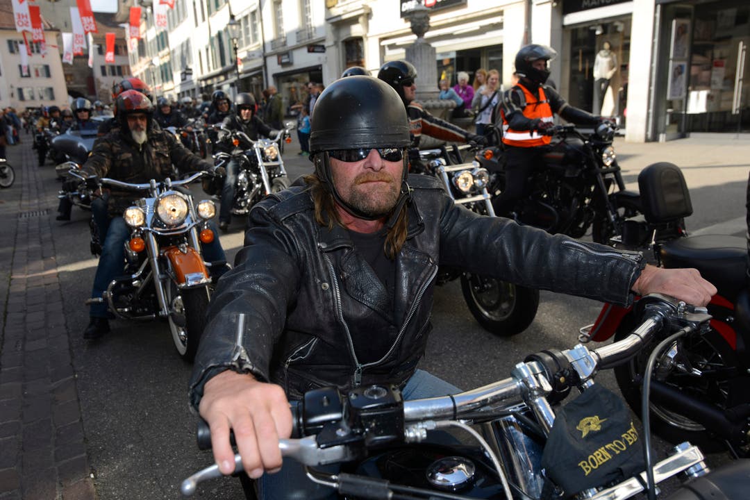 Harley Parade an der HESO.