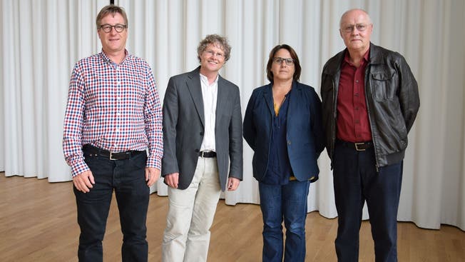 Sie waren die Referenten (von links): Beda Hug, Roland Guntern, Monika Gajon und Peter Zuberbühler.